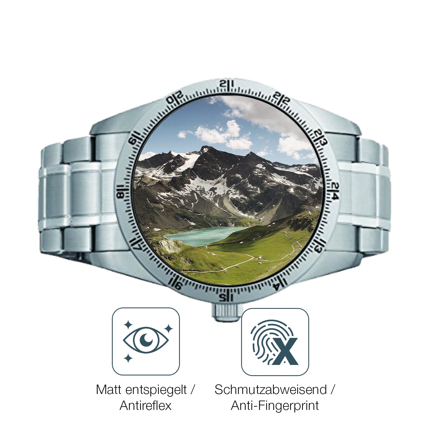 Schutz gegen Kratzer auf dem Seiko 5 Sports SRP513K1 Glas durch Schlüssel oder Ähnliches