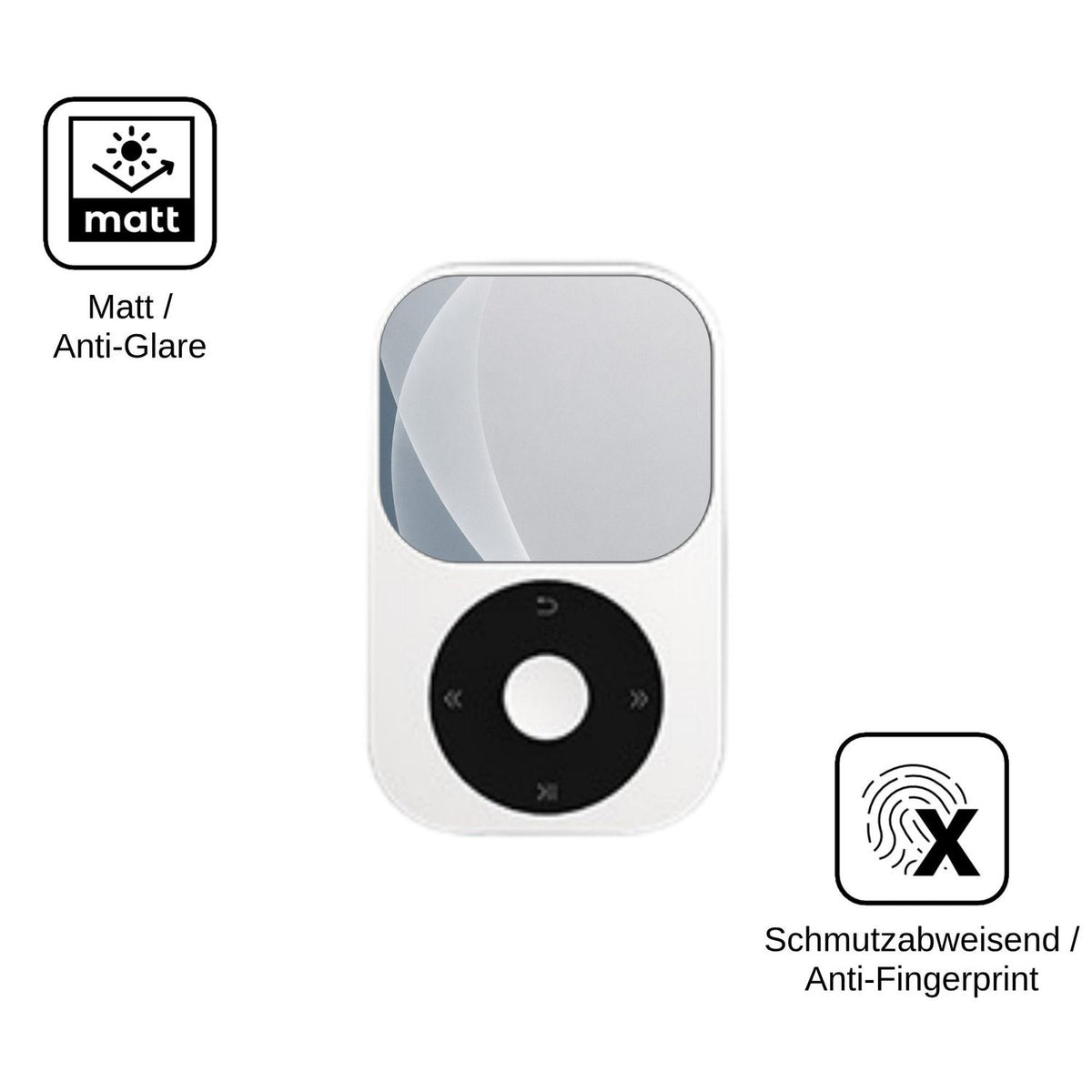 2x Screen Protector for Shanling Q II matte Flexible Glass 9H dipos