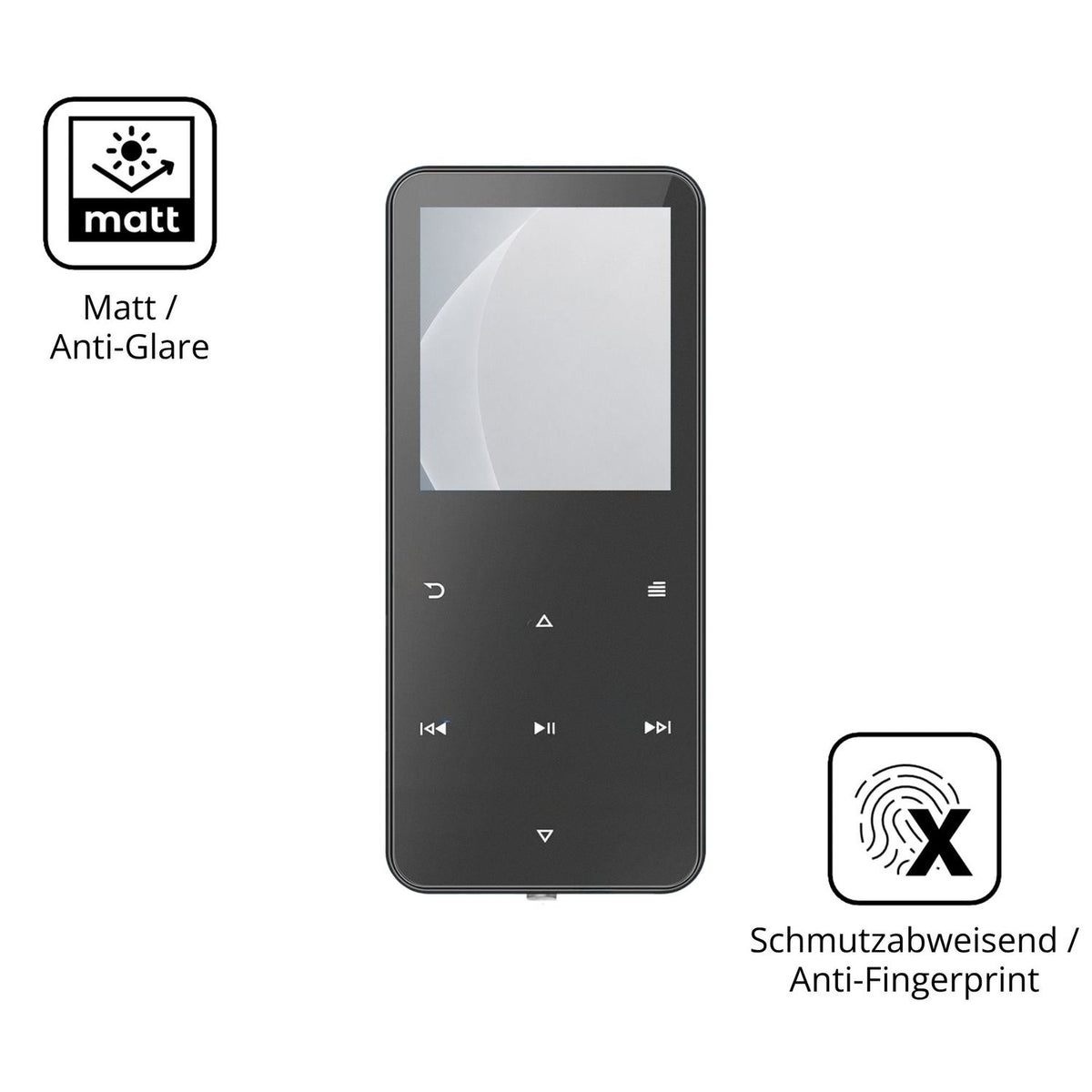 9H Hartbeschichtete, flexible Folie passend zugeschnitten für Skibiles CMP3-MYG01