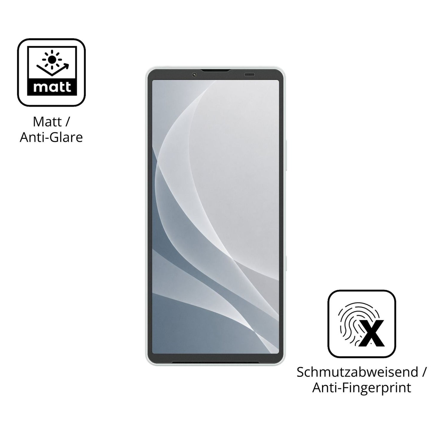 9H Hartbeschichtete, flexible Folie passend zugeschnitten für Sony Xperia 10 VIII