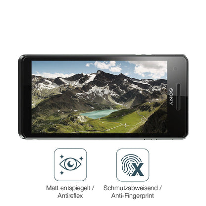 9H Hartbeschichtete, flexible Folie passend zugeschnitten für Sony Xperia V