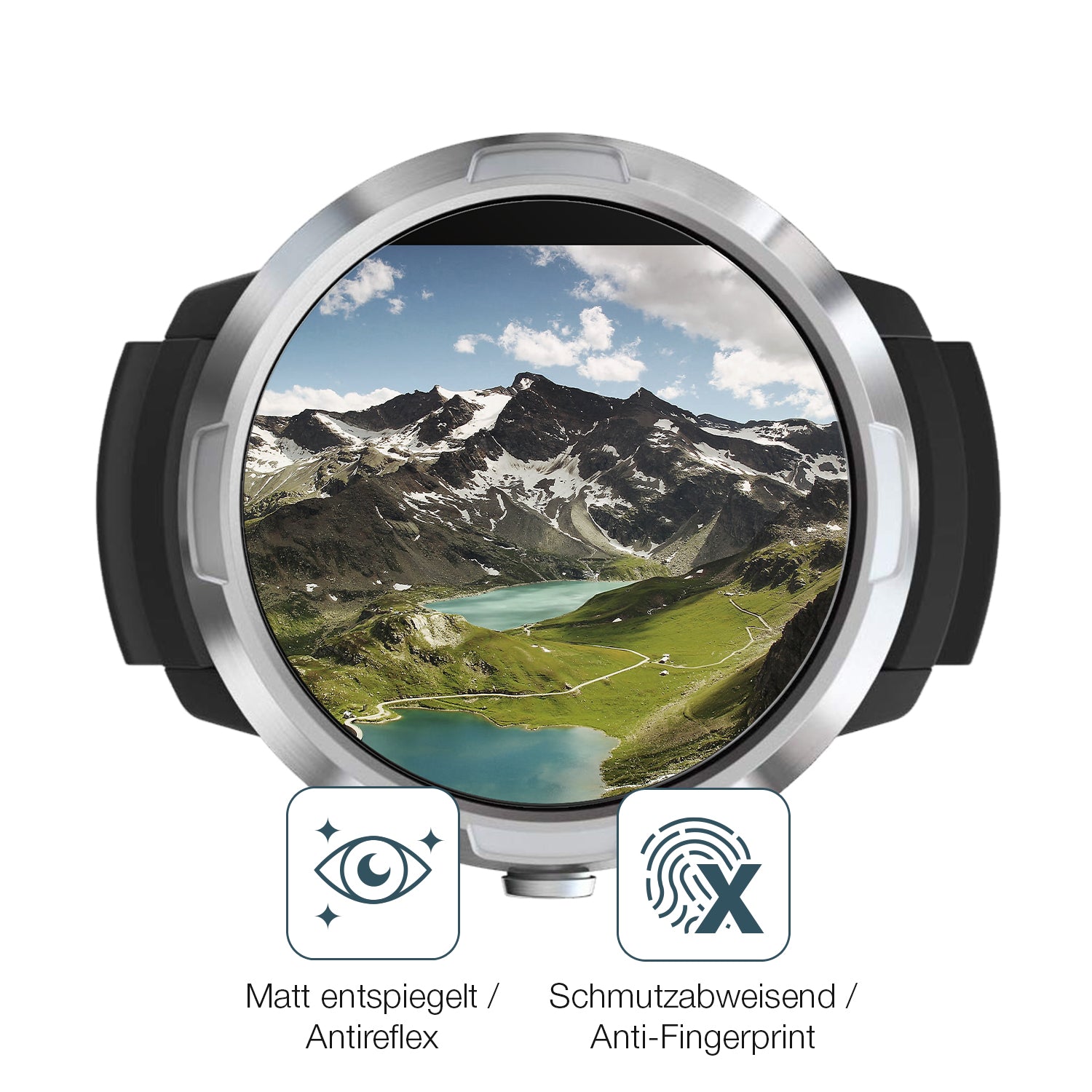 9H Hartbeschichtete, flexible Folie passend zugeschnitten für Suunto D5 Tauchcomputer
