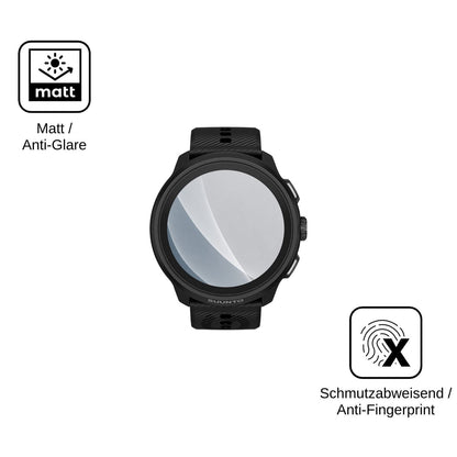 2x Screen Protector for Suunto Run 2 matte Flexible Glass 9H dipos