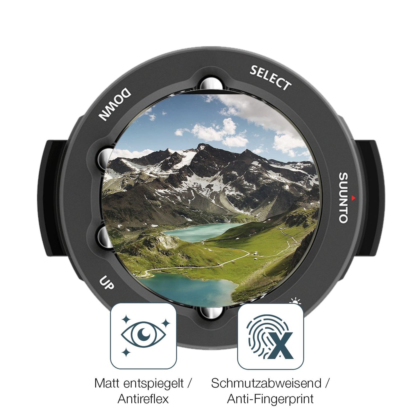 9H Hartbeschichtete, flexible Folie passend zugeschnitten für Suunto Vyper Novo