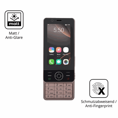 9H Hartbeschichtete, flexible Folie passend zugeschnitten für Sxhlseller Slide Phone