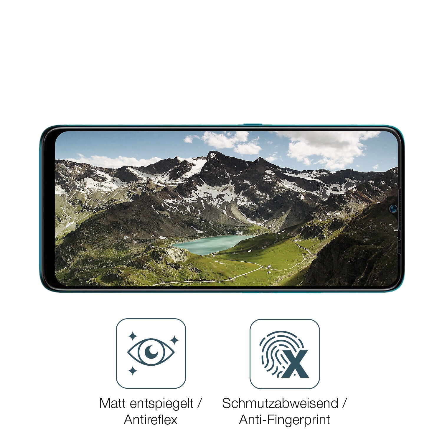9H Hartbeschichtete, flexible Folie passend zugeschnitten für Symphony i32