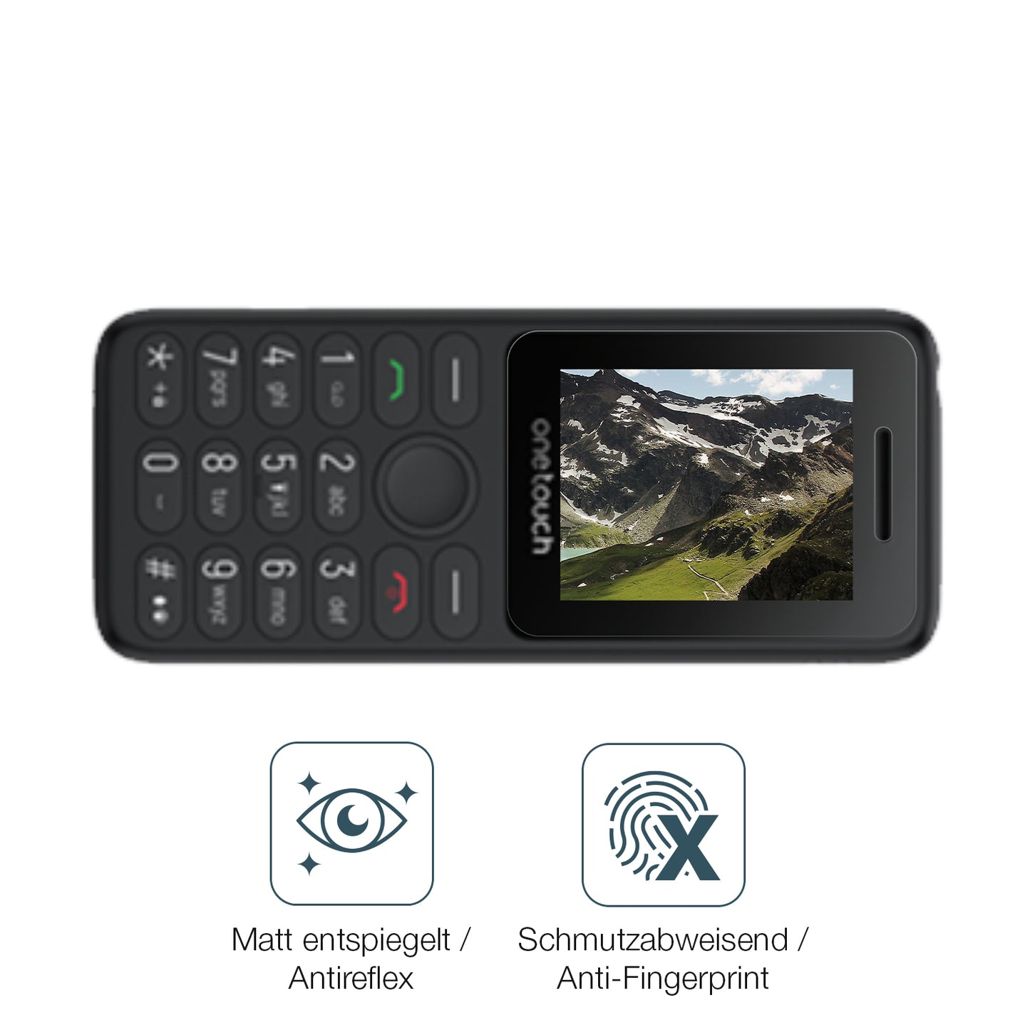 Schutz gegen Kratzer auf dem TCL OneTouch 5041 Glas durch Schlüssel oder Ähnliches