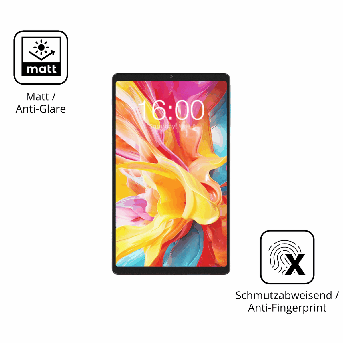 9H Hartbeschichtete, flexible Folie passend zugeschnitten f�r Teclast T50 Mini