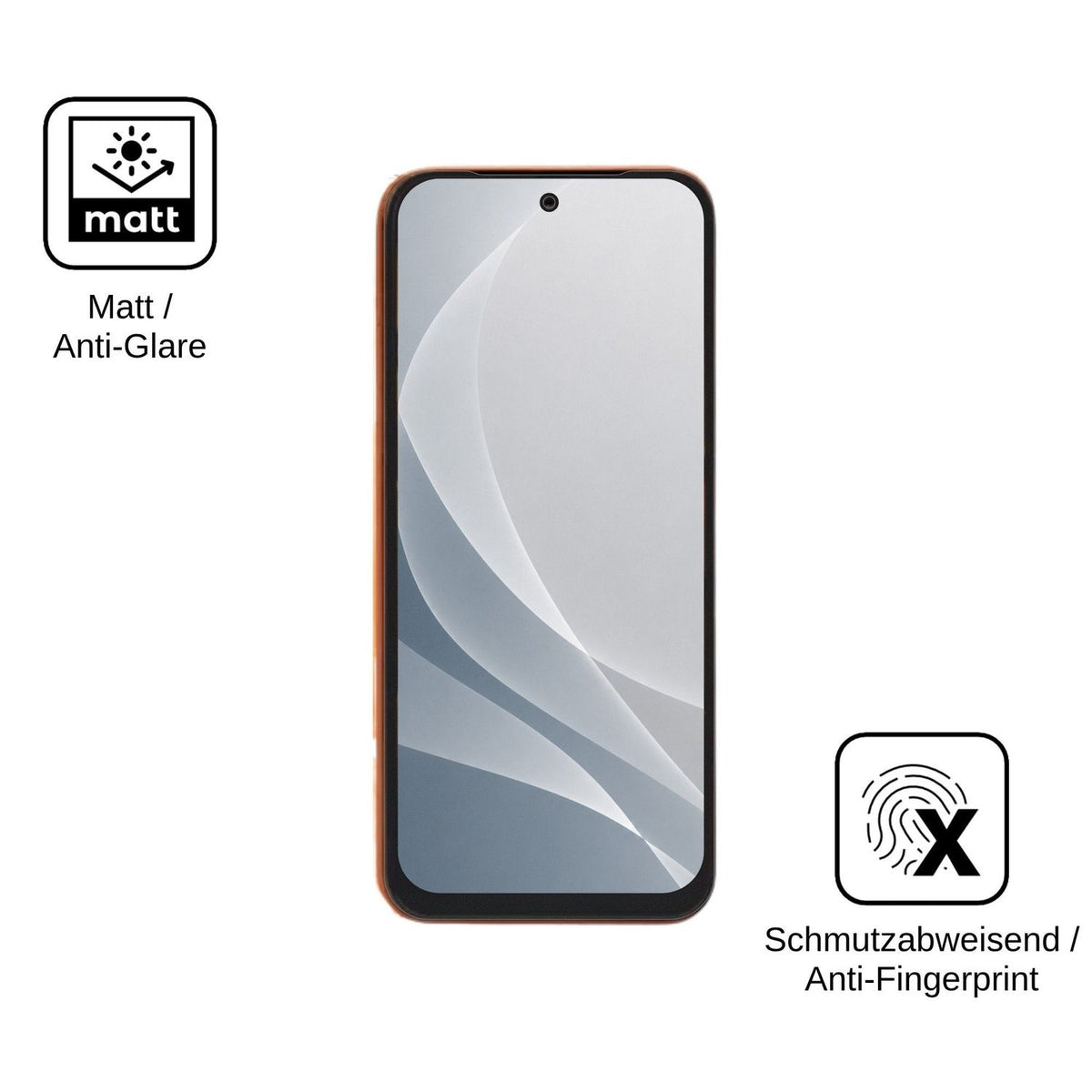 2x Screen Protector for Tecno Pop 20C matte Flexible Glass 9H dipos