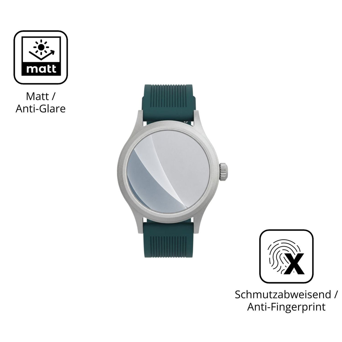 9H Hartbeschichtete, flexible Folie passend zugeschnitten für Timex Peanuts x Expedition Scout
