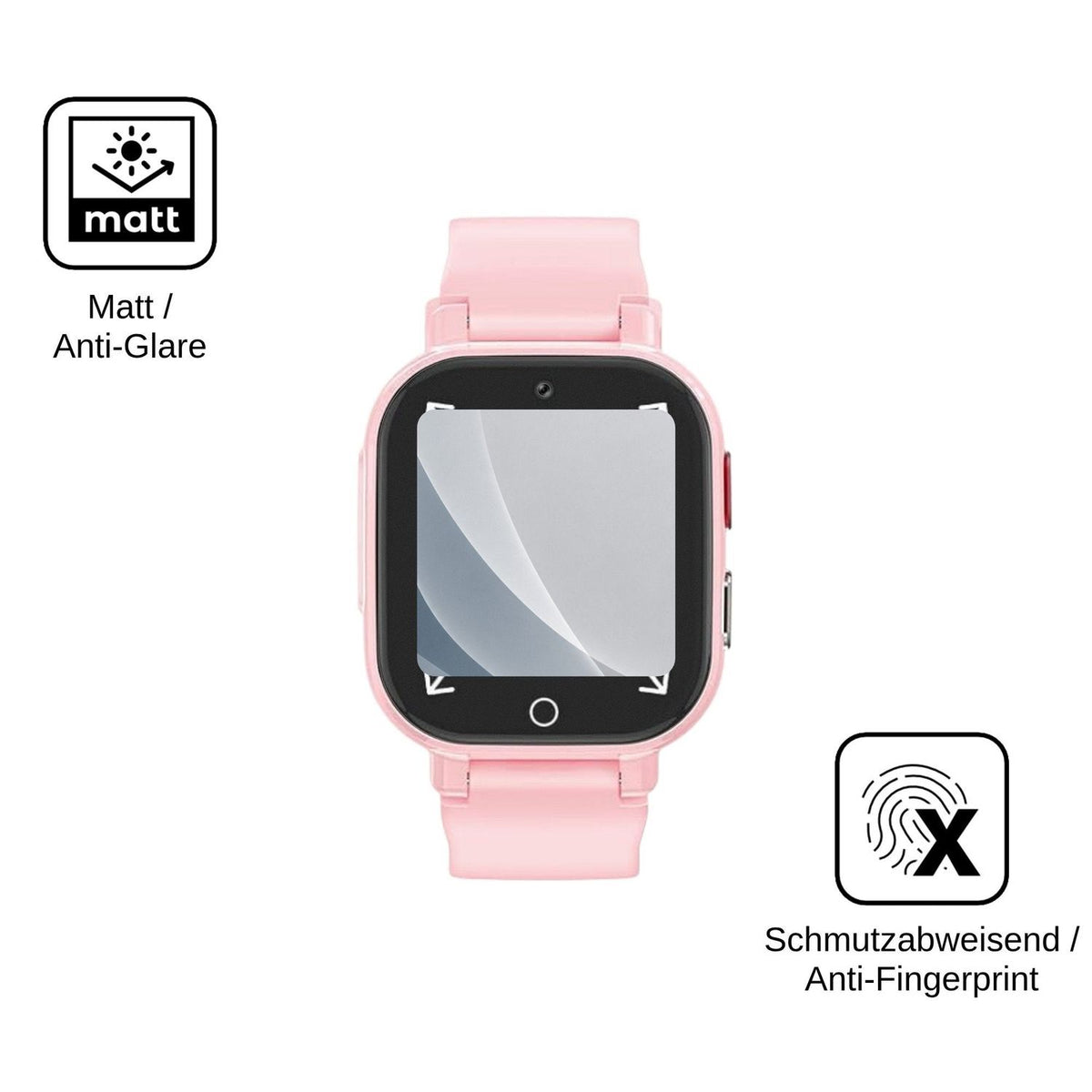 2x Screen Protector for Transformers 4G Kinder Smartwatch matte Flexible Glass 