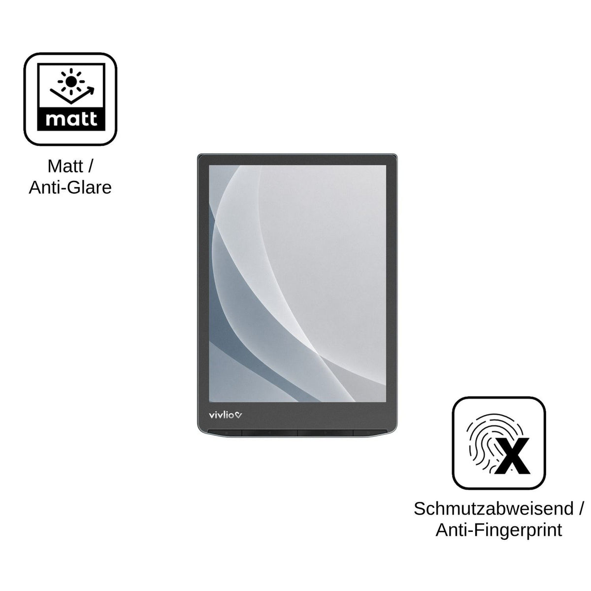 2x Screen Protector for Vivlio InkPad Color 3 matte Flexible Glass 9H dipos