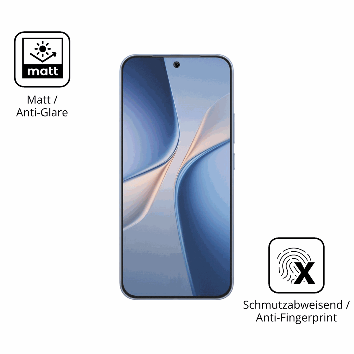 9H Hartbeschichtete, flexible Folie passend zugeschnitten für Vivo T5 Pro
