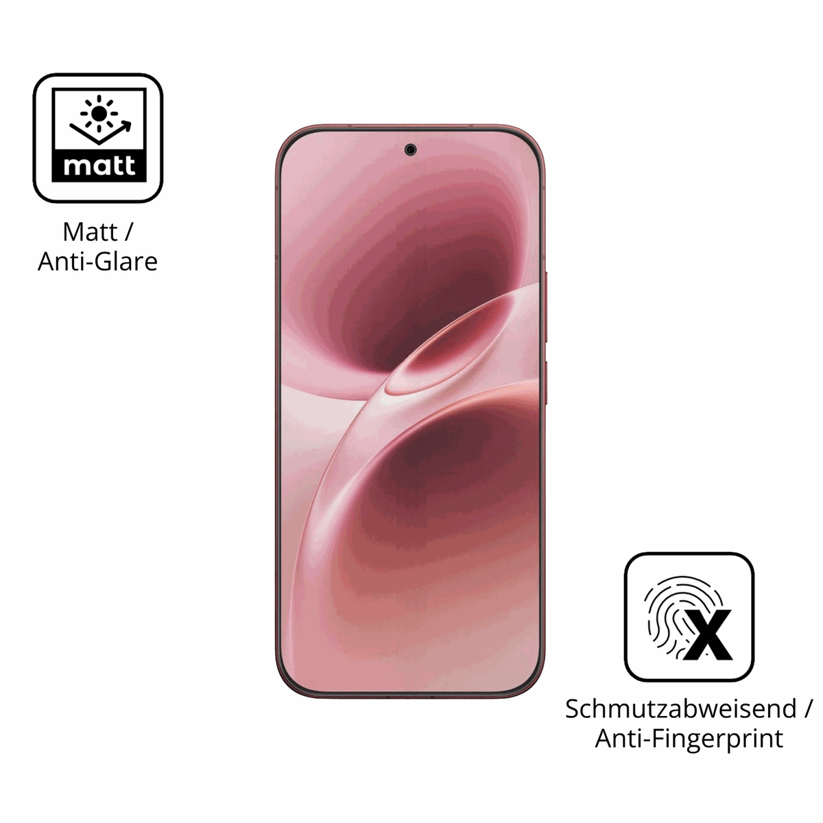 9H Hartbeschichtete, flexible Folie passend zugeschnitten für Vivo V70