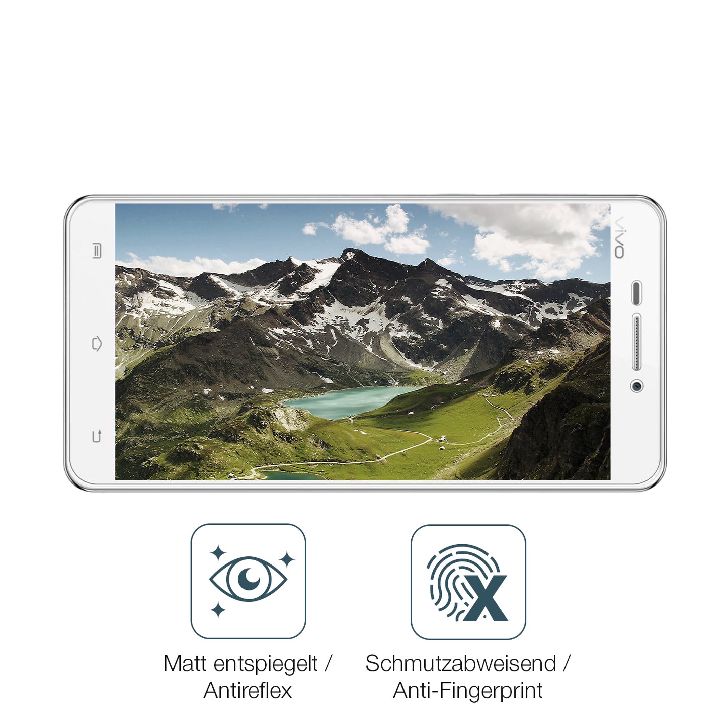 9H Hartbeschichtete, flexible Folie passend zugeschnitten für Vivo X3S