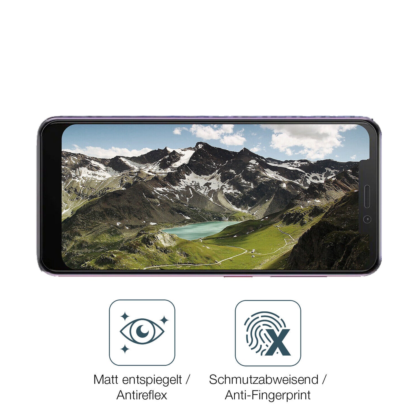9H Hartbeschichtete, flexible Folie passend zugeschnitten für Vodafone Smart N10