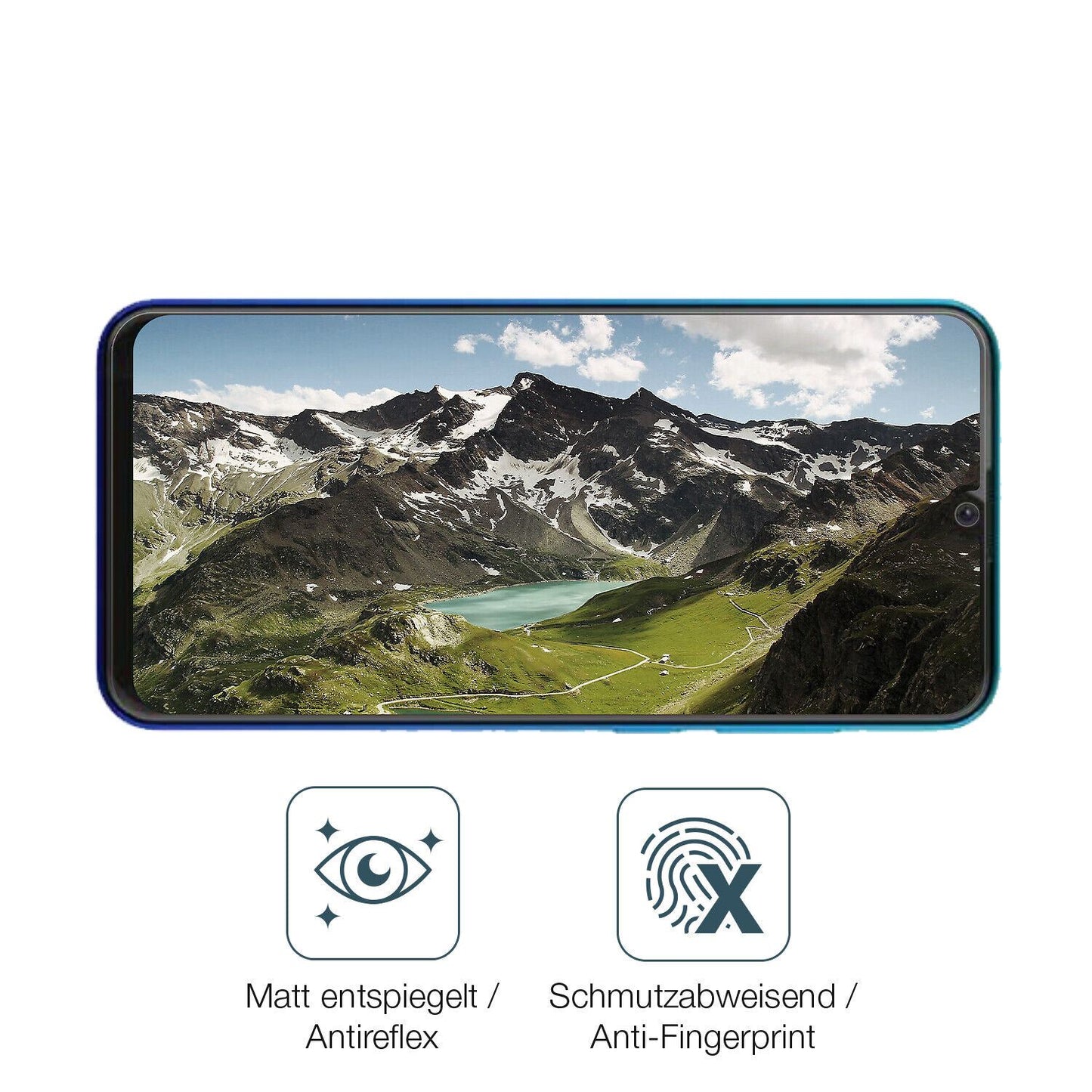 9H Hartbeschichtete, flexible Folie passend zugeschnitten für Walton H8 pro