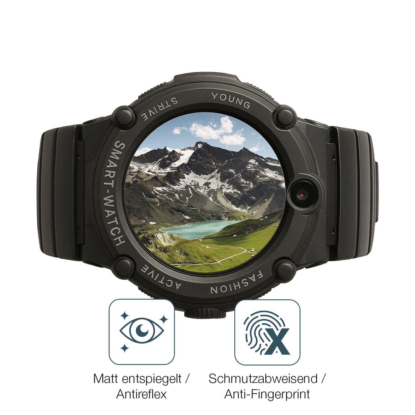 Schutz gegen Kratzer auf dem Watchmark GPS Watch Kids Glas durch Schlüssel oder Ähnliches