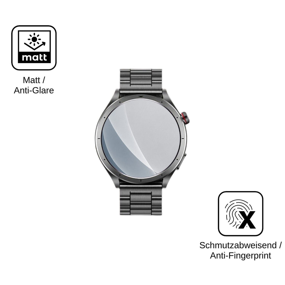 2x Screen Protector for whraills ET472 matte Flexible Glass 9H dipos