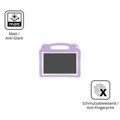 9H Hartbeschichtete, flexible Folie passend zugeschnitten für Wilgoon Kids Tablet 10.1