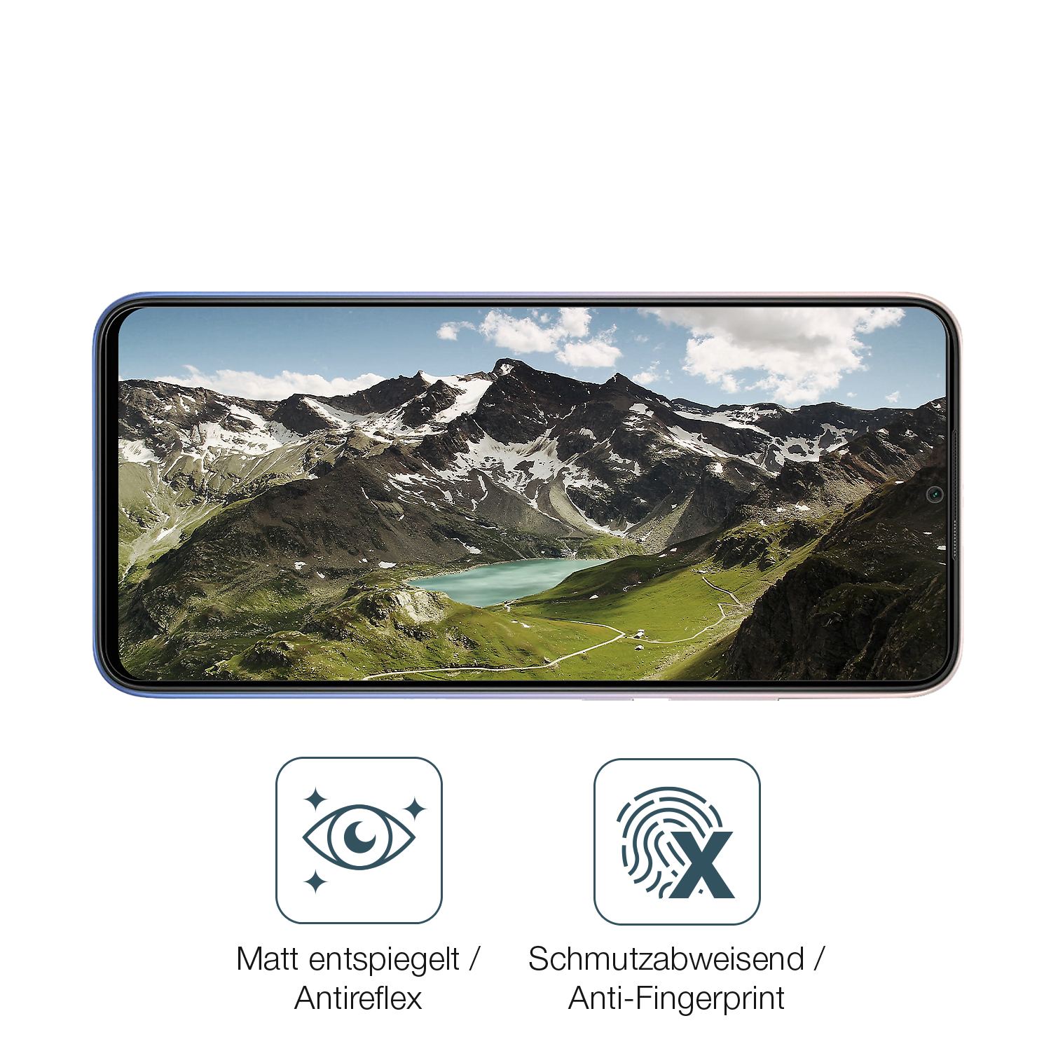 9H Hartbeschichtete, flexible Folie passend zugeschnitten für Xiaomi Redmi 9 Activ