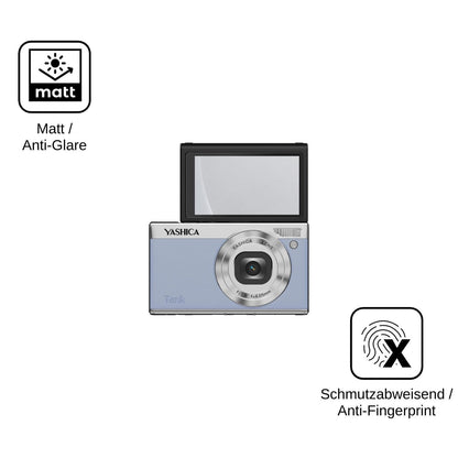 2x Screen Protector for Yashica Tank Compact matte Flexible Glass 9H dipos