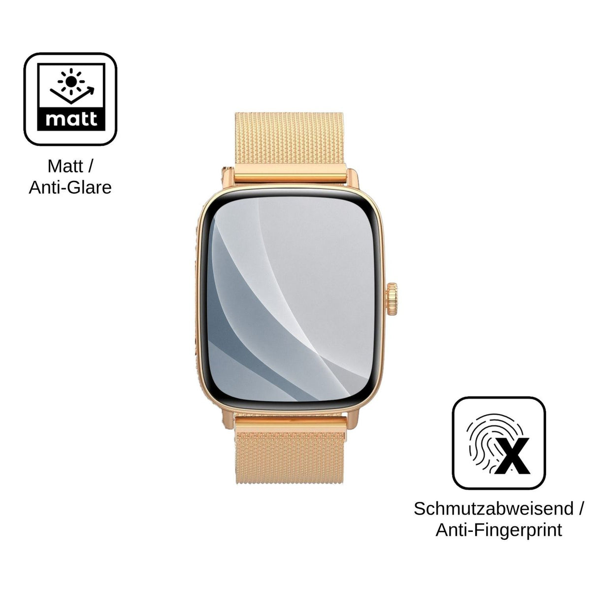 2x Screen Protector for Yoever IDW28 matte Flexible Glass 9H dipos
