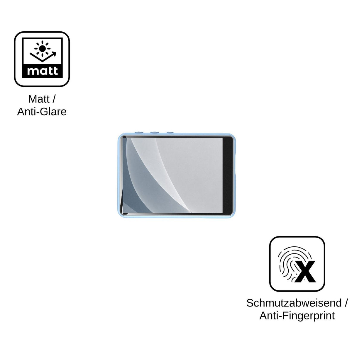 2x Screen Protector for ZAQE M4 matte Flexible Glass 9H dipos