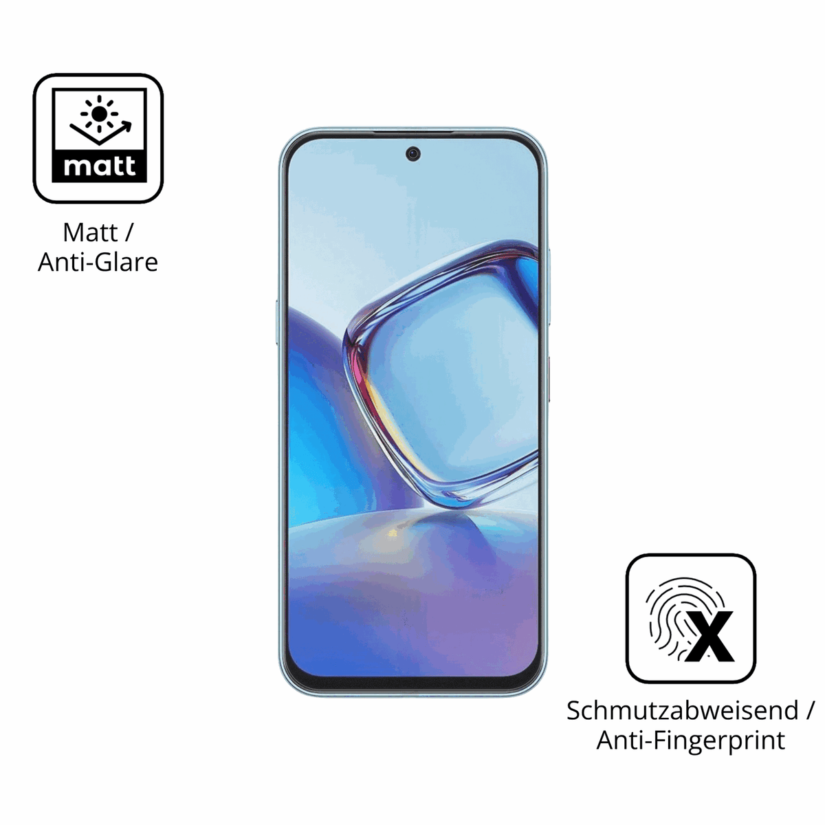 9H Hartbeschichtete, flexible Folie passend zugeschnitten f�r ZTE Blade V80 Vita