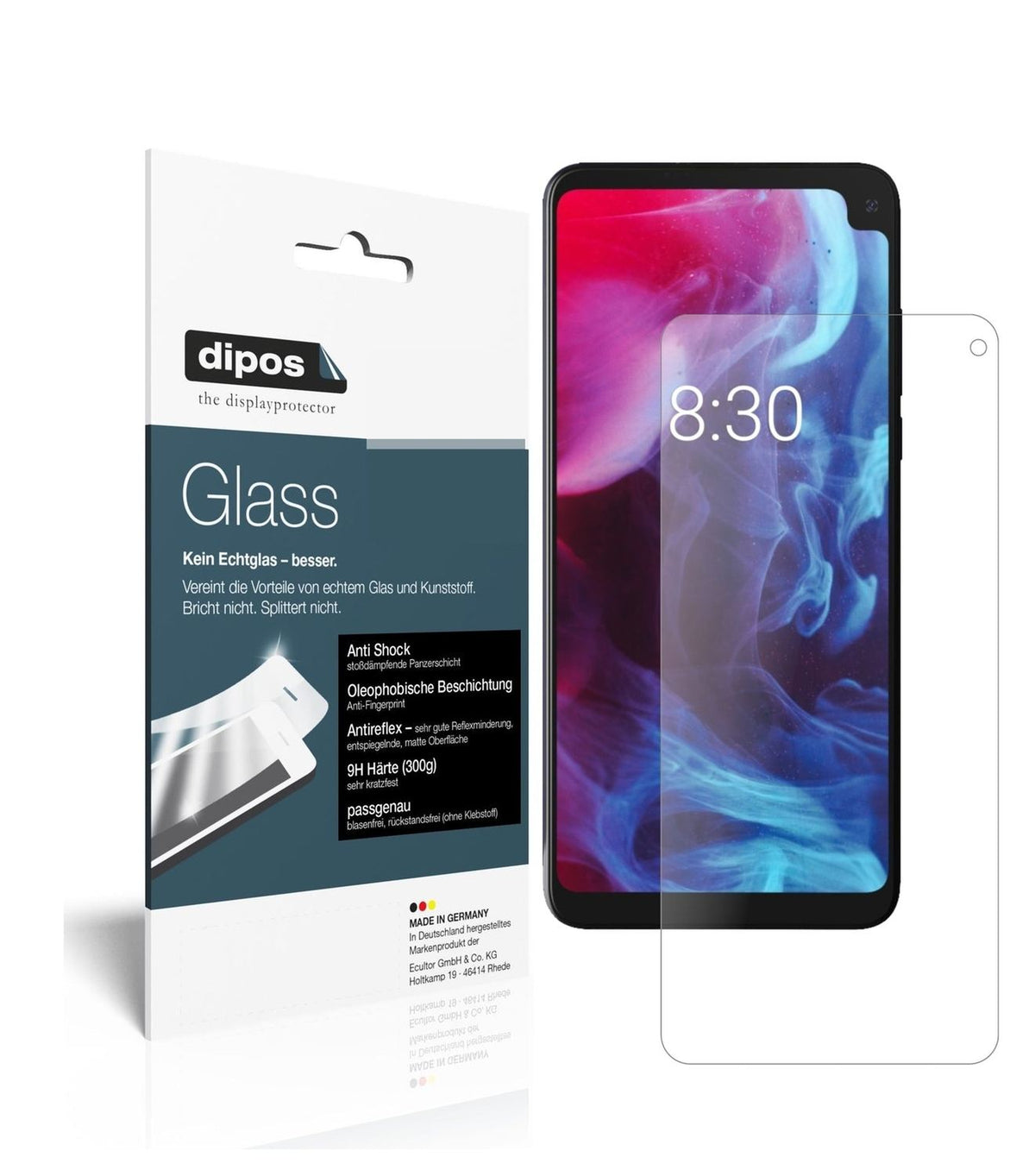 Screen Protector for I Archos Oxygen 68XL I matte I Flexible Glass 9H dipos