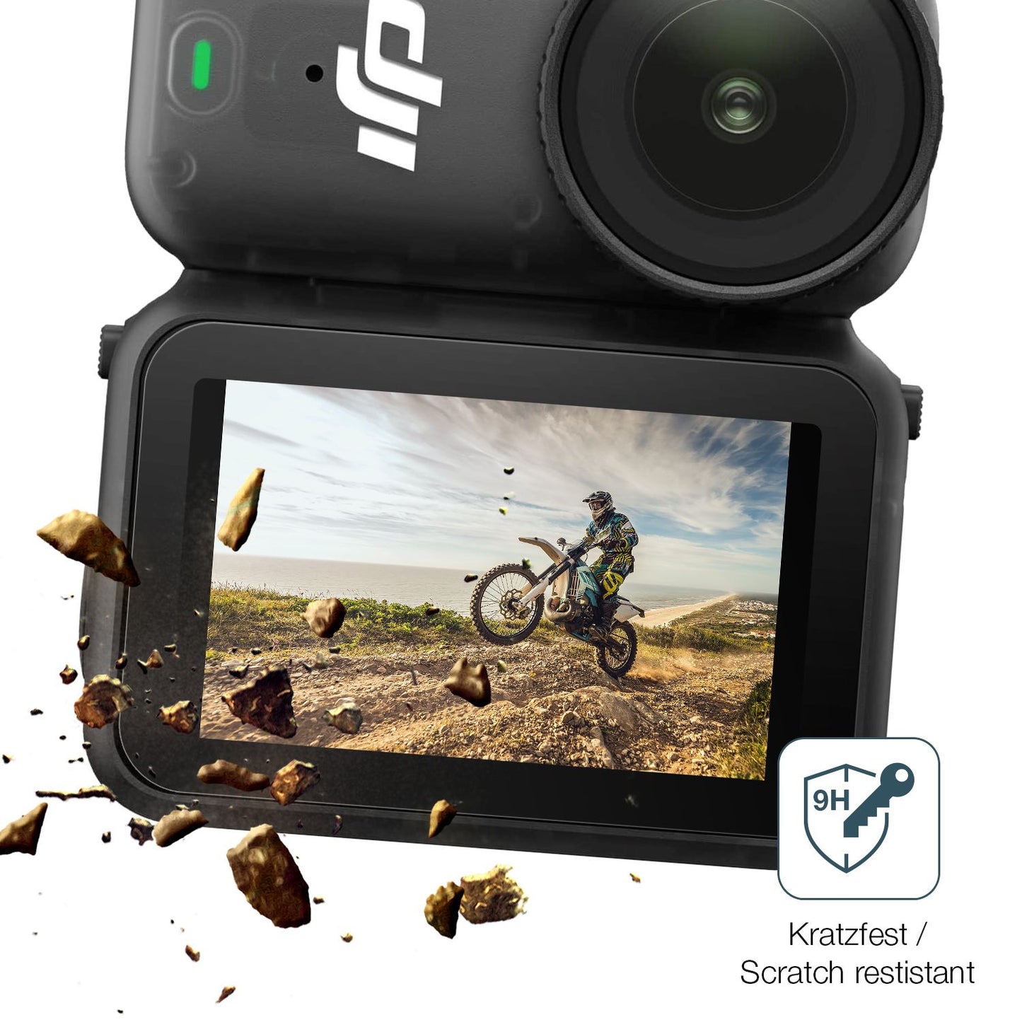dipos Displayschutz für DJI Osmo Nano, mattierte Oberfläche, robuste Festigkeit und perfekte Passform