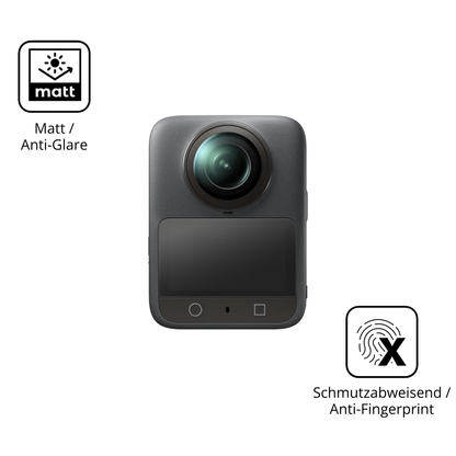 9H Hartbeschichtete, flexible Folie passend zugeschnitten für DJI Osmo 360