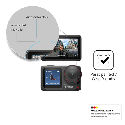 Schutzfolie mit optimaler Passform, zur Verwendung mit Hüllen geeignet