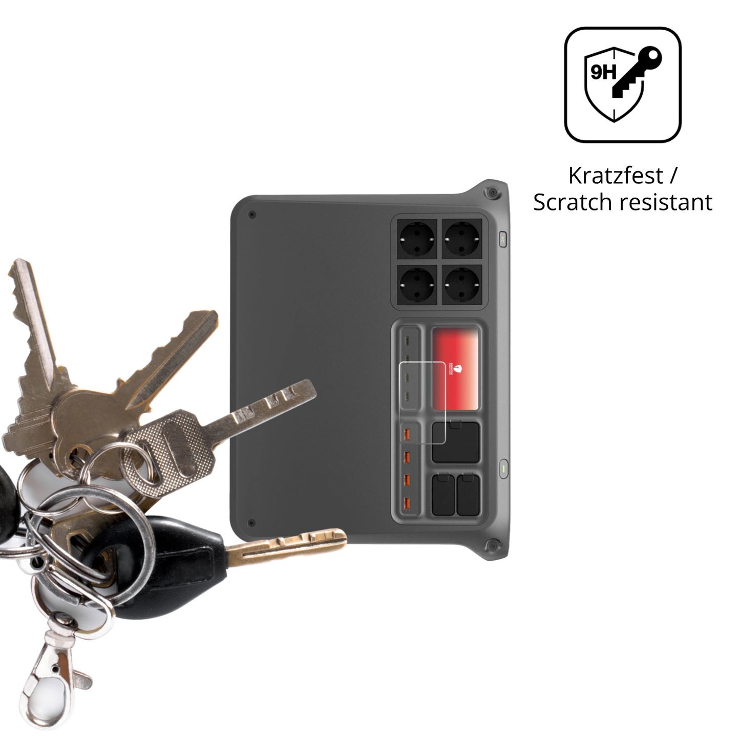 dipos Displayschutz für DJI Power 2000, mattierte Oberfläche, robuste Festigkeit und perfekte Passform