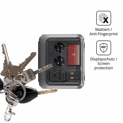 dipos Displayschutz für DJI Power 500, mattierte Oberfläche, Blickschutzfilter und perfekter Passform