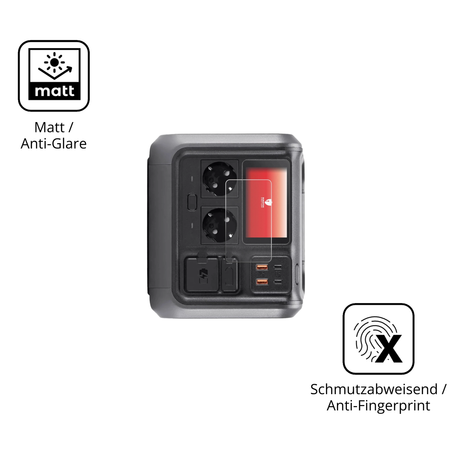 9H Hartbeschichtete, flexible Folie passend zugeschnitten für DJI Power 500