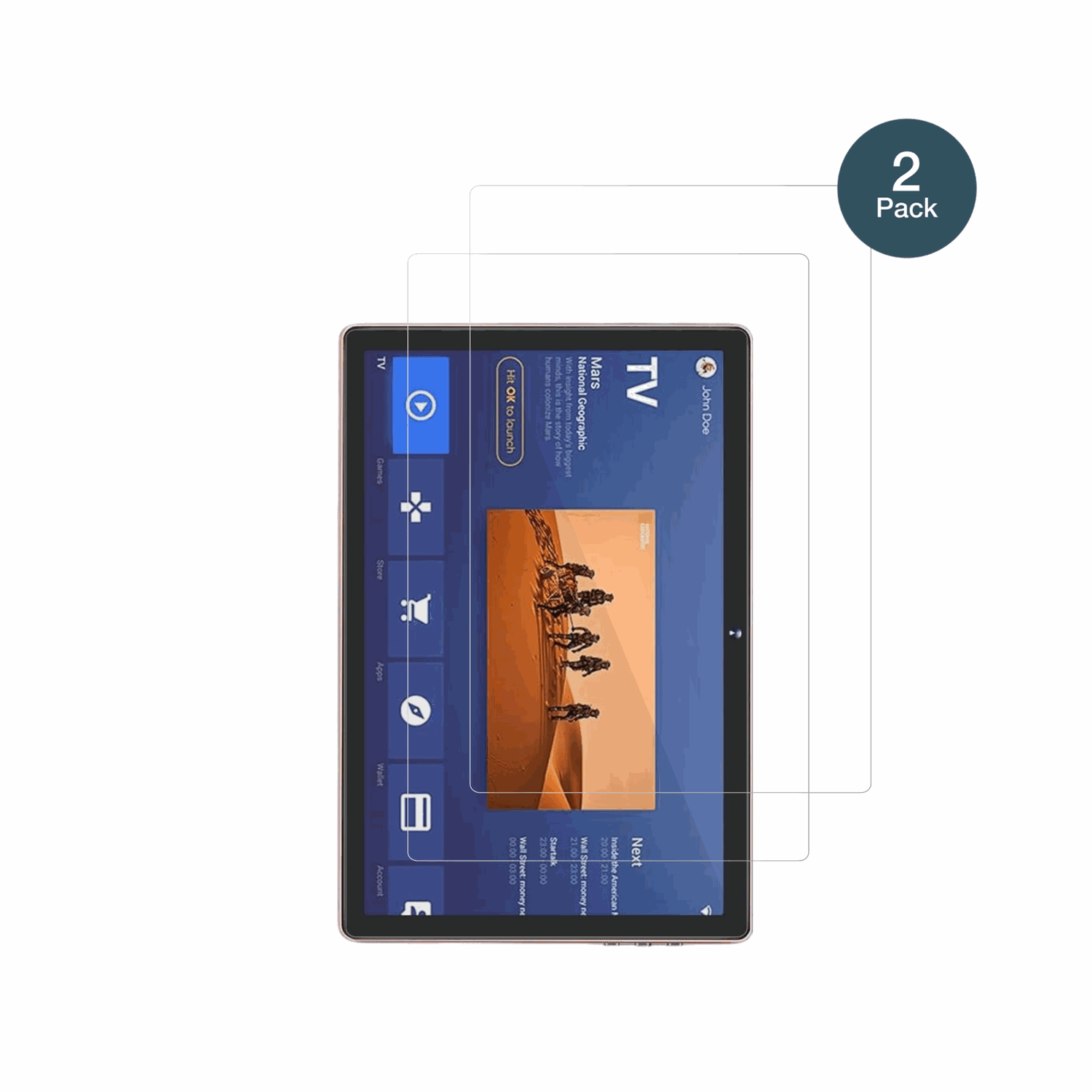 DmoaoD3 10 Zoll mit aufgebrachter dipos Flex Schutzfolie, glasklare Darstellung ohne Einschränkungen