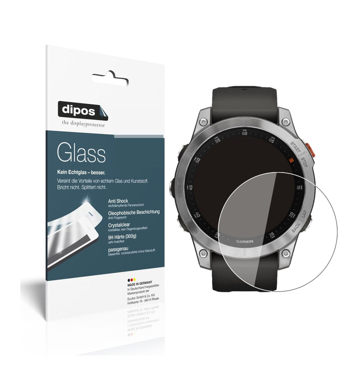 Screen Protector for Garmin Epix Gen 2 Flexible Glass 9H dipos