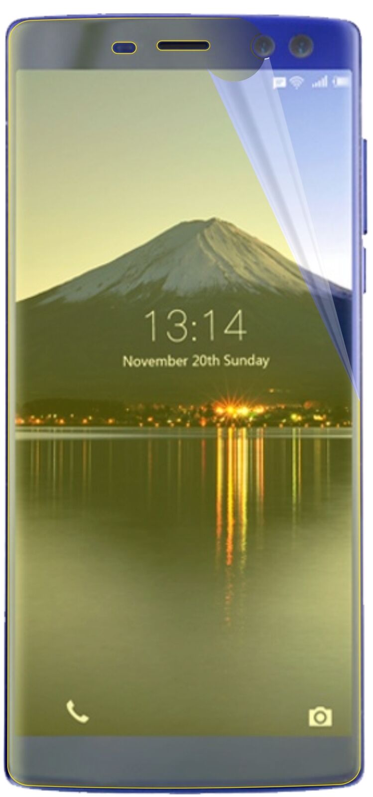 dipos Displayschutz für Doogee BL12000, transparente Oberfläche, geringe Dicke und perfekte Passform