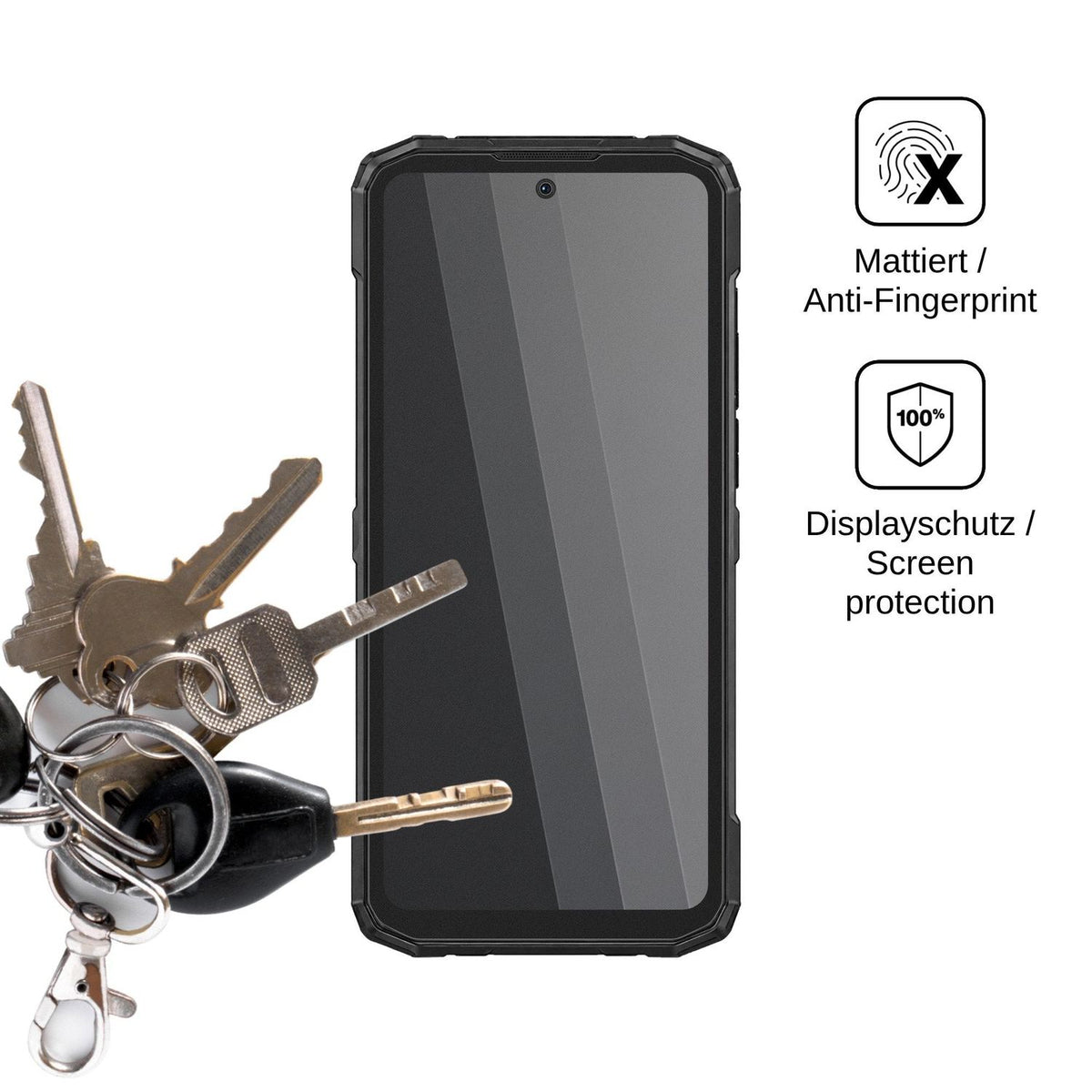 Screen Protector for Doogee Blade 20 X Privacy Filter 4-Way Protection dipos