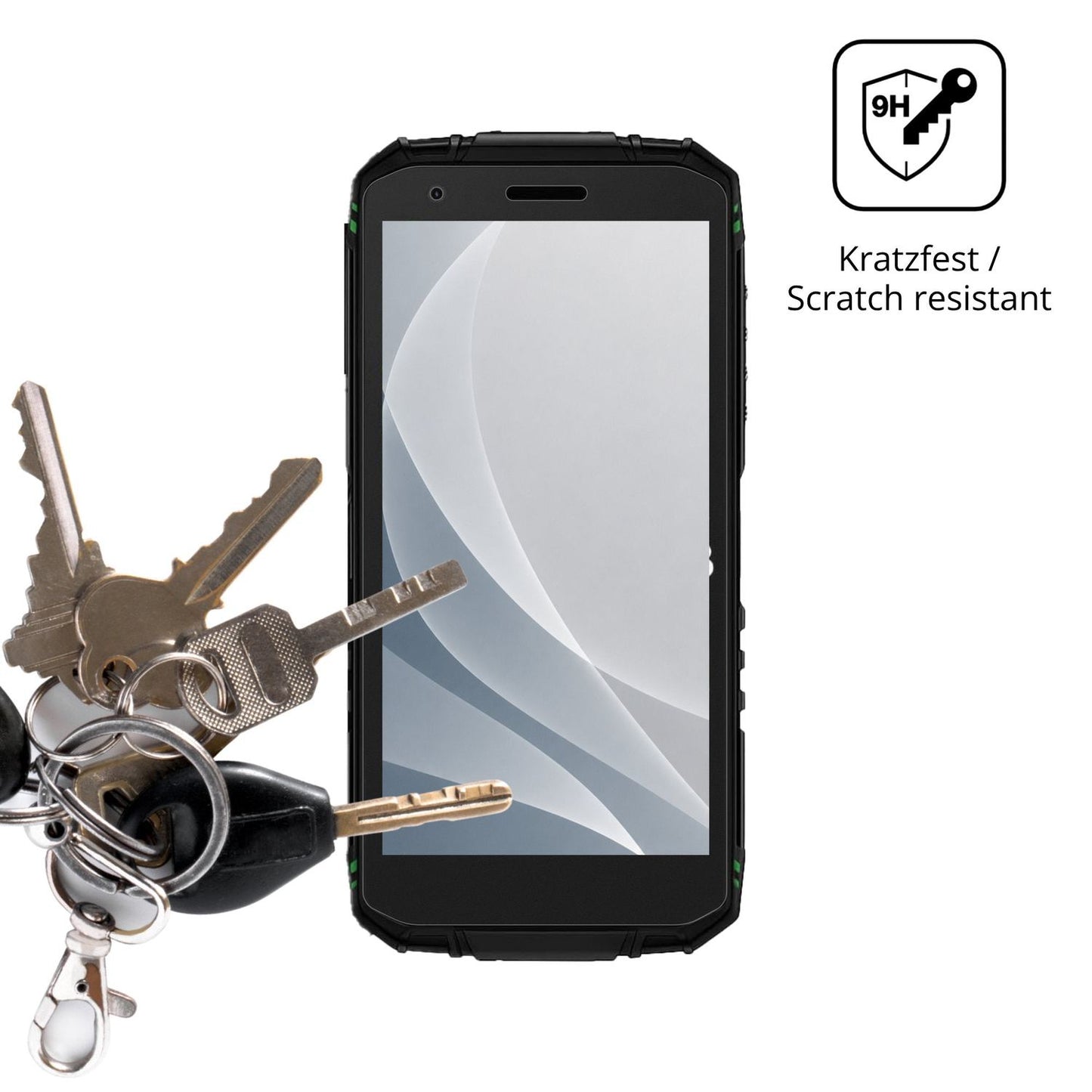 dipos Displayschutz für Doogee Fire 3 Pro, mattierte Oberfläche, robuste Festigkeit und perfekte Passform