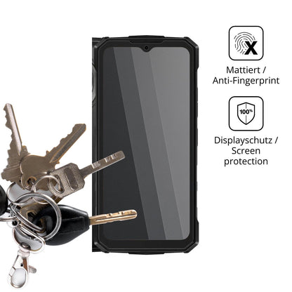 dipos Displayschutz für Doogee Fire 7 Max, mattierte Oberfläche, Blickschutzfilter und perfekter Passform