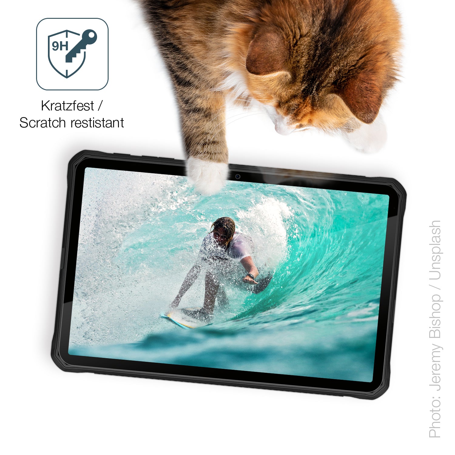 dipos Displayschutz für Doogee R10, transparente Oberfläche, perfekte Passform auch für die Rundungen