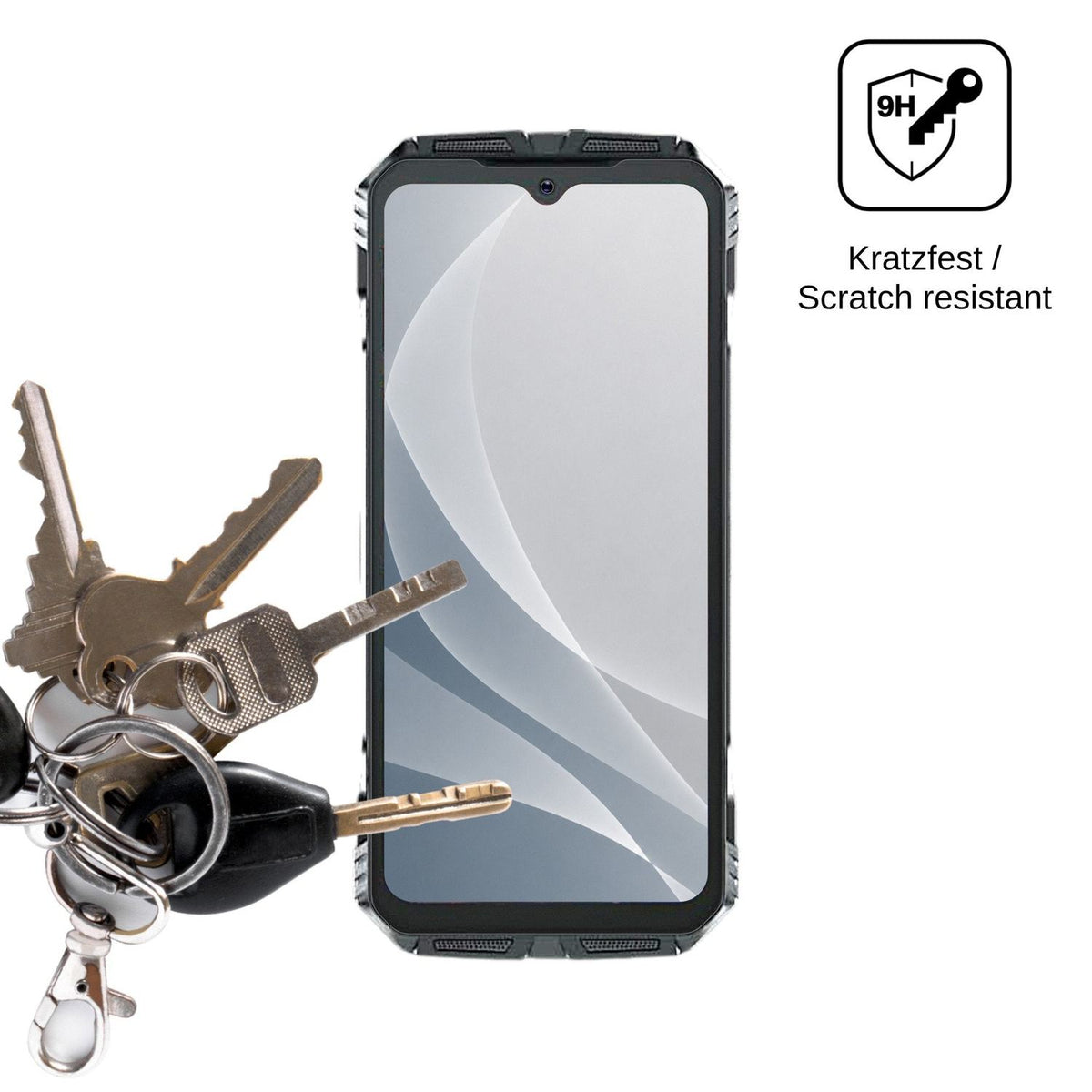 2x Screen Protector for Doogee S118 Plus matte Flexible Glass 9H dipos