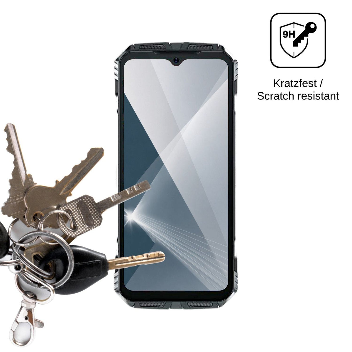 2x Screen Protector for Doogee S118 Plus Flexible Glass 9H dipos