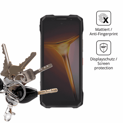 dipos Displayschutz für Doogee V Max 2 Pro, mattierte Oberfläche, Blickschutzfilter und perfekter Passform