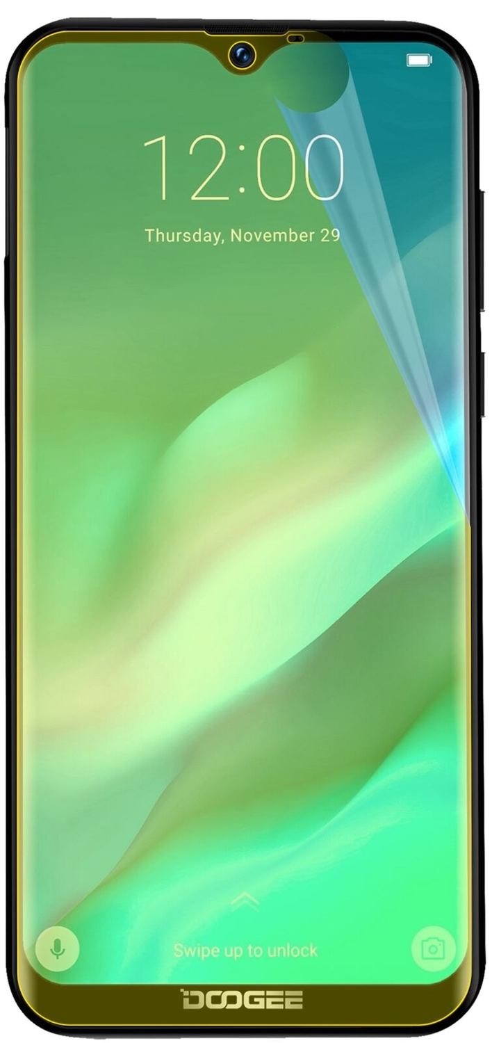 dipos Displayschutz für Doogee X90, transparente Oberfläche, geringe Dicke und perfekte Passform