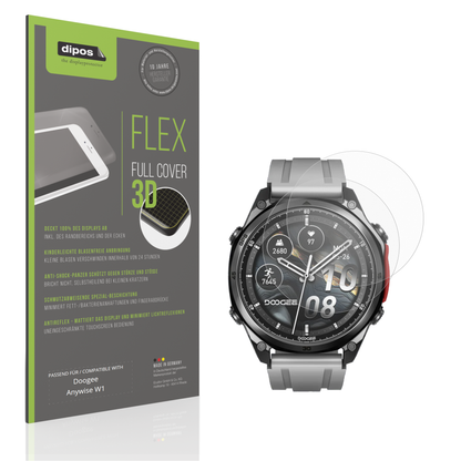 Matte Displayschutzfolie von dipos passend für Doogee Anywise W1, 100% Displayabdeckung und blasenfreie Montage