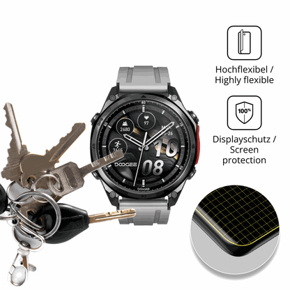 dipos Displayschutz für Doogee Anywise W1 Pro, transparente Oberfläche, geringe Dicke und perfekte Passform