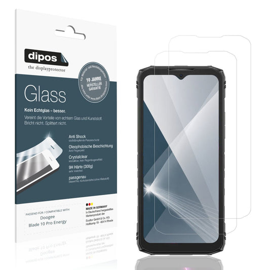 2x Screen Protector for Doogee Blade 10 Pro Energy Flexible Glass 9H dipos